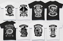 200 Vector Tshirt Designs B/W Concept Product Image 9