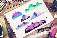 Mountains Set Marker Collection Product Image 1