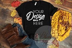 Fall Bella Canvas Mockup Bundle T Shirt Flat Lay 5 Images Product Image 6