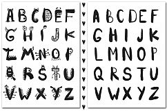 Watercolor monsters Alphabet Product Image 5