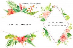 Floral Borders Watercolor Set Product Image 3