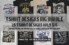 25 Premium Tshirt Designs Big Bundle 3 Product Image 1