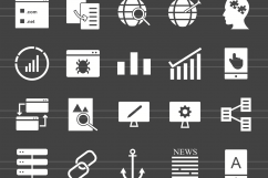150 IT Services Glyph Inverted Icons Product Image 2