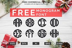 Christmas Santa Stocking - Monogram SVG Bundle Product Image 2