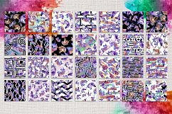 Colorful unicorn horse PNG watercolor set Product Image 10