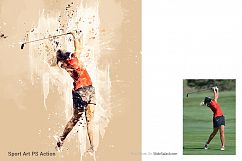 Sports Modern Art Photoshop Action Product Image 14