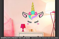 Glitter UNICORN SVG - Cute Unicorn Princess Svg - 1058 Product Image 2