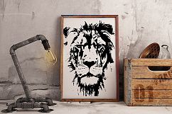 Hand drawn wild Lion Product Image 1