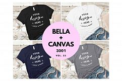 T Shirt Mockup Bundle Bella Canvas 3001 T-Shirt Bundle Product Image 1