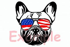 Dogs USA Flag Glasses Paw SVG German shepherd Yorkshire 856S Product Image 3