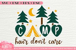 CAMP hair dont care | SVG, DXF, EPS, PNG Cutting File Product Image 1