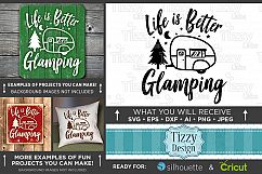 Life is Better Glamping SVG - Glamper Decor SVG - 795 Product Image 1