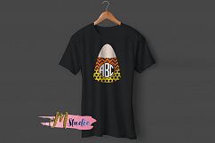 Candy corn monogram svg, for Silhouette Cameo or Cricut Product Image 2