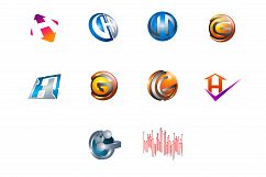 Modern and elegant business logos set Product Image 1