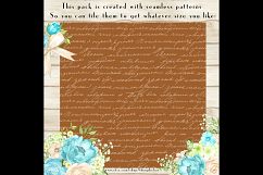100 Seamless Antique Handwriting Digital Papers Product Image 2