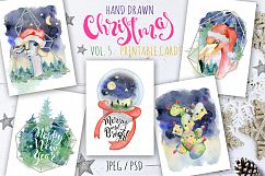 Magical Winter Bundle. Big Watercolor and lettering collection Product Image 6