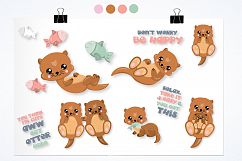 Happy Otters graphics and illustrations Product Image 2