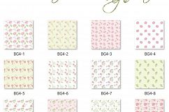 Watercolour Magnolia Seamless Patterns Product Image 2