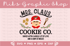 Mrs Claus SVG, Mrs Claus Cookies Svg, Christmas Cookies Svg Product Image 2