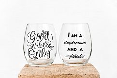 Two stemless wine glass mockups 2 no stem glasses mockup Product Image 4