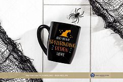 Halloween Mockup - Black mug and spider! Product Image 1