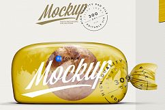 Glossy Transparent Bread Package with Clip Mockup Product Image 3