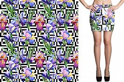 Irises PNG watercolor flowers set Product Image 5
