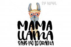 Mama Llama Says No To Drama Sublimation Design Bundle Product Image 4