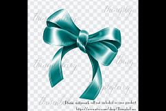 56 Teal Bows and Ribbons Clip Arts PNG Transparent Product Image 4