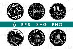 Eco Labels Silhouette SVG Collection Product Image 1