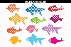 Fish svg dxf cutting files Product Image 1