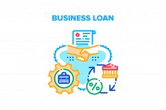 Business Loan Vector Concept Color Illustration Product Image 1