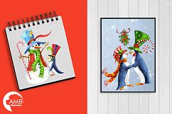 I love Christmas Bundle watercolor cliparts, graphics illustration AMB-1673 Product Image 4