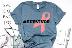 Breast Cancer SVG, Survivor SVG Product Image 1