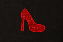 High Heel Pump Applique Embroidery Design Product Image 2