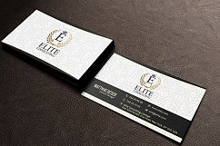 Gold And White Business Card Product Image 1