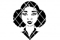 Linda SVg, Afro SVG, Black Girl svg,  Product Image 2