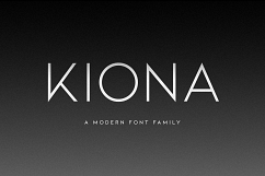 Kiona - A modern font Product Image 1