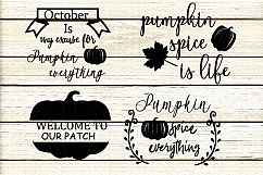 Pumpkin quotes svg cutting files | fall quotes svg cutting Product Image 2