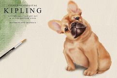 French Bulldog Clipart Pattern tiles Product Image 2