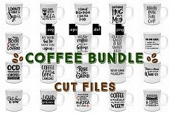 Coffee Quotes Bundle SVG, EPS, DXF, PNG Product Image 1