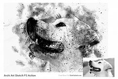 Ink Art Photoshop Action Product Image 6