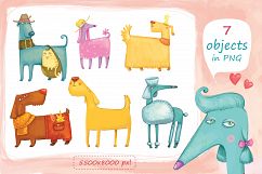 Funny Dogs - clip art Product Image 3