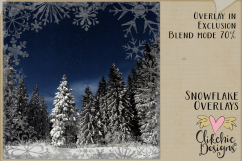 Snowflake Textures - Grunge Textured Snowflake Overlays Product Image 7