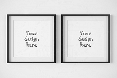 2 simple black square frame mockup Product Image 1
