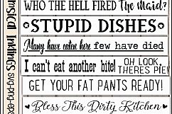Kitchen Humor Sign SVG Bundle Product Image 1