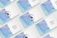 Business card template with watercolor Product Image 2