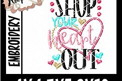 Shop Your Heart Out - Thanksgiving Embroi Product Image 2