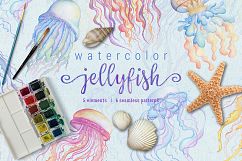 Watercolor jellyfish Product Image 1