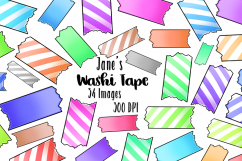 Kawaii Washi Tape Clipart Product Image 1